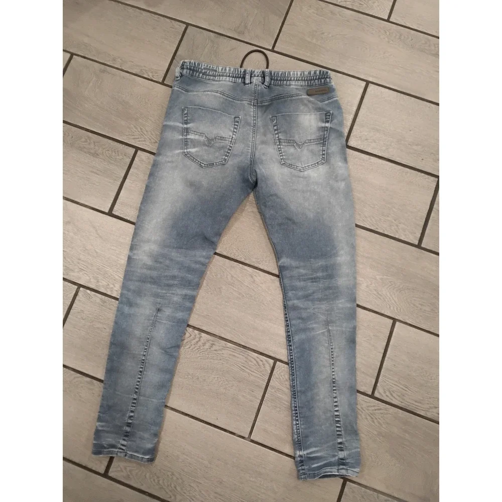 Diesel Fayza-Ne JoggJeans Light Wash Denim Sweatpants Size 27 Tapered Joggers